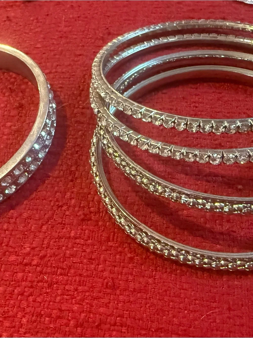 Vintage Silver-Tone Bangle & Cuff Bracelet Lot – 17 Piece Costume Jewelry Bundle